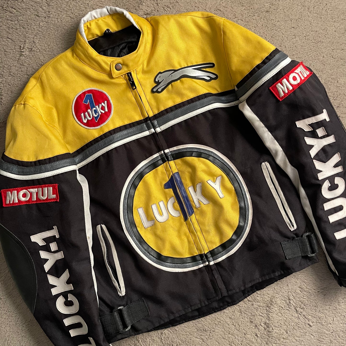 Jaguar Lucky-1 Yellow Racing Jacket (M)