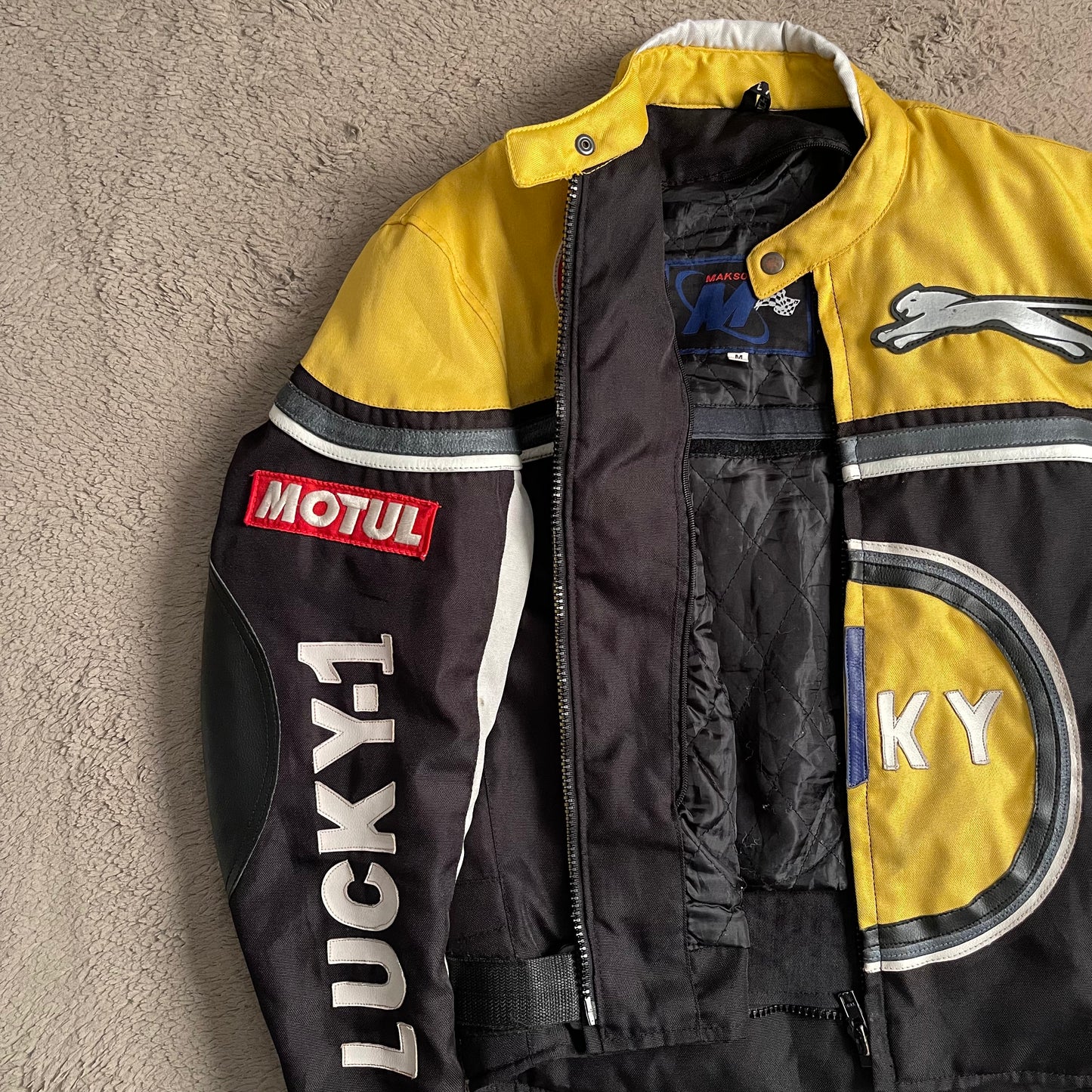 Jaguar Lucky-1 Yellow Racing Jacket (M)