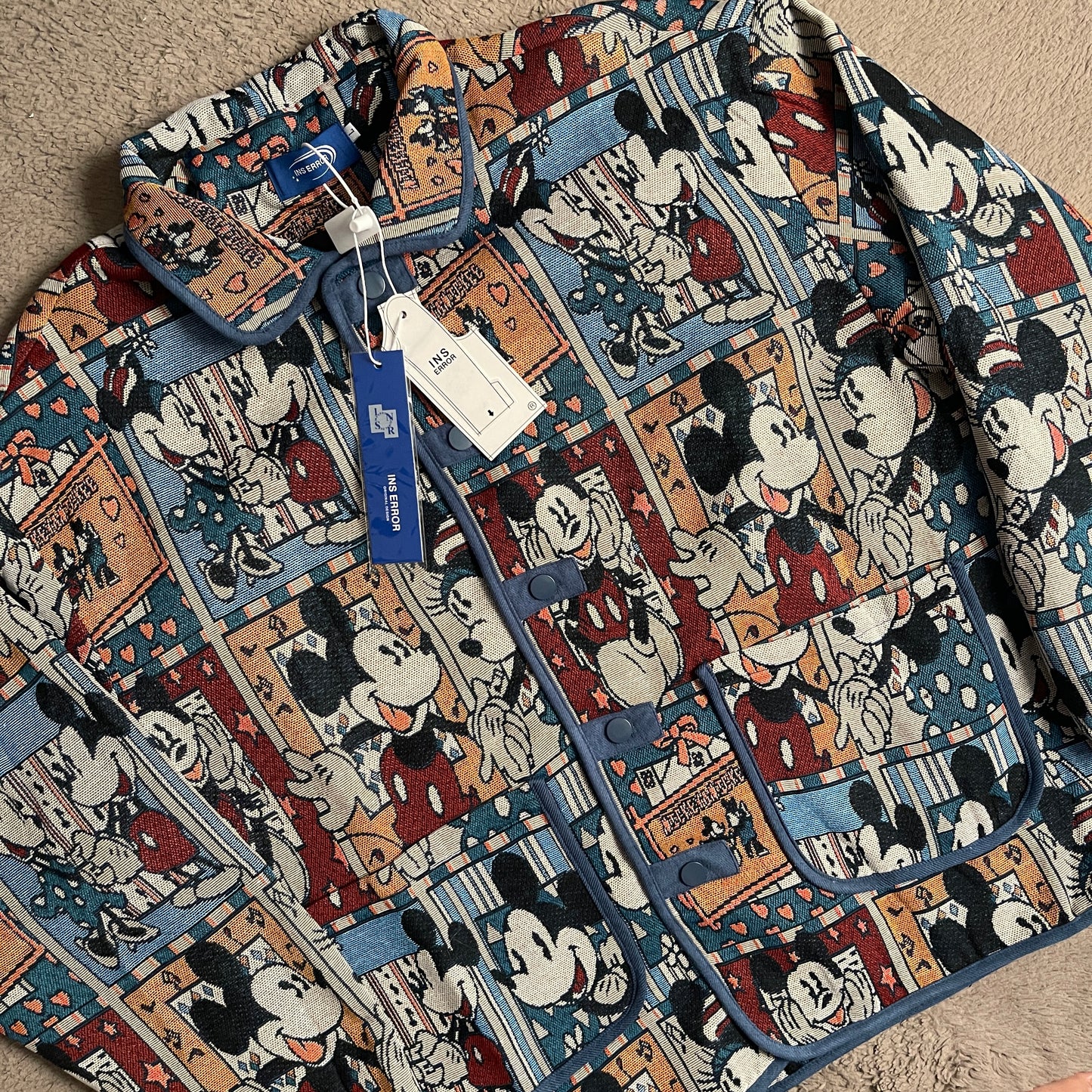 AOP Retro Comic Walt Disney Jacket (XL)