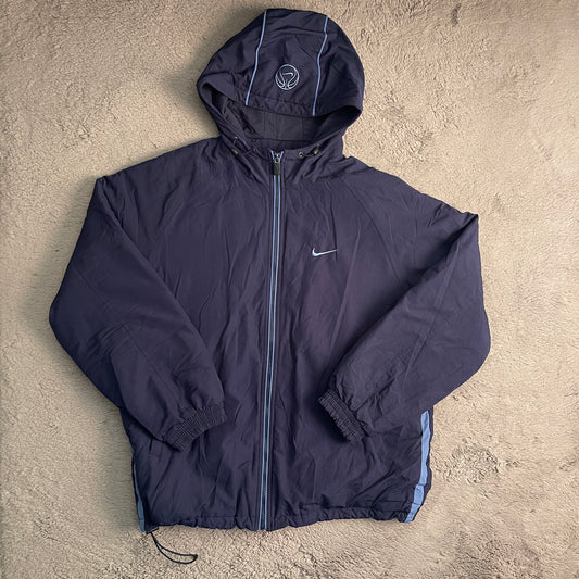00's Vintage Nike Basketball Parka Hoodie Jacket (XL)