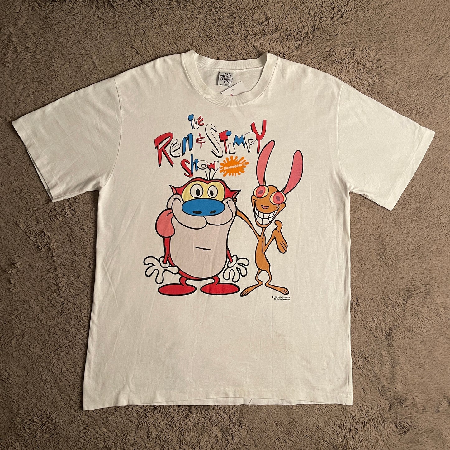 1994 The Ren & Stimpy Show Vintage Tee (XL)