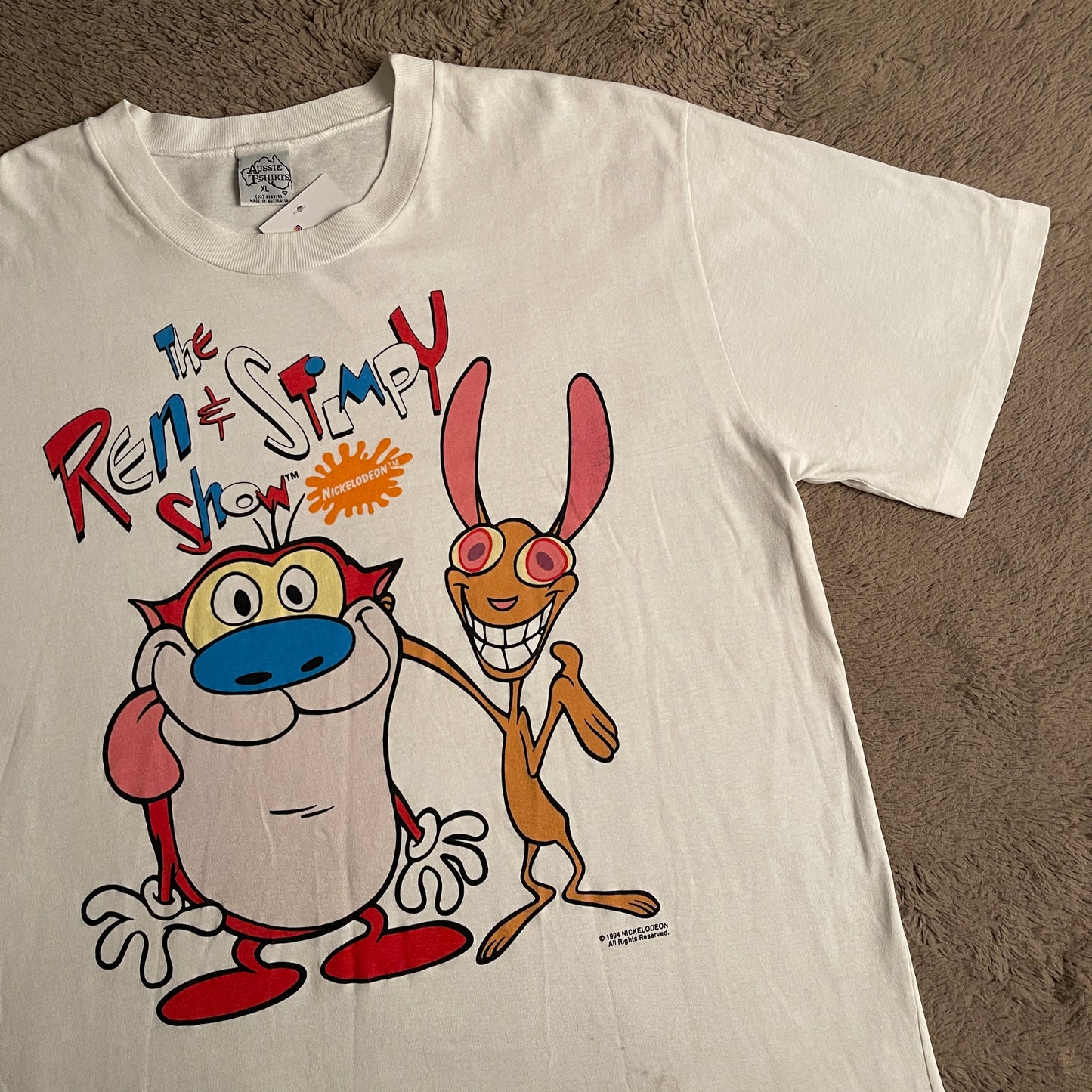 1994 The Ren & Stimpy Show Vintage Tee (XL)