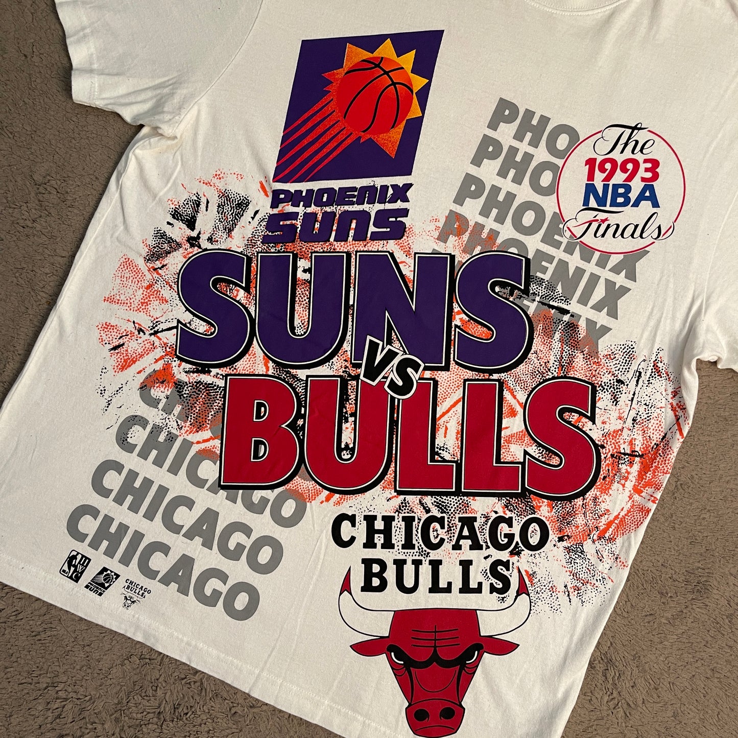 1993 NBA Finals Phoenix Suns vs Chicago Bulls Tee (L)