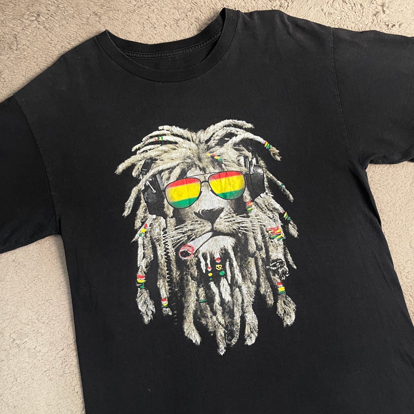 All Style Rasta Lion Tee (L)