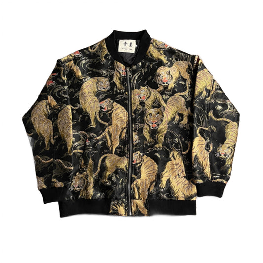 Embroidered Tiger Bomber Jacket (L)