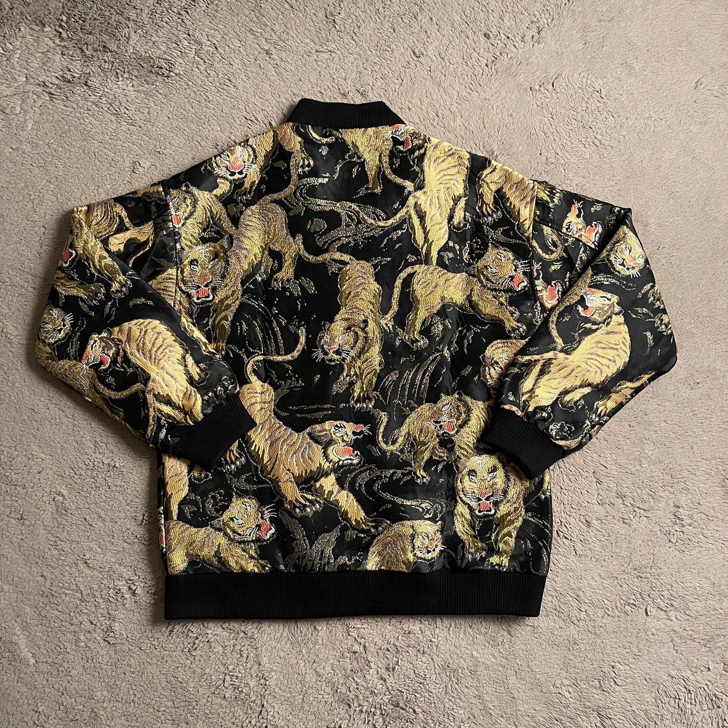 Embroidered Tiger Bomber Jacket (L)