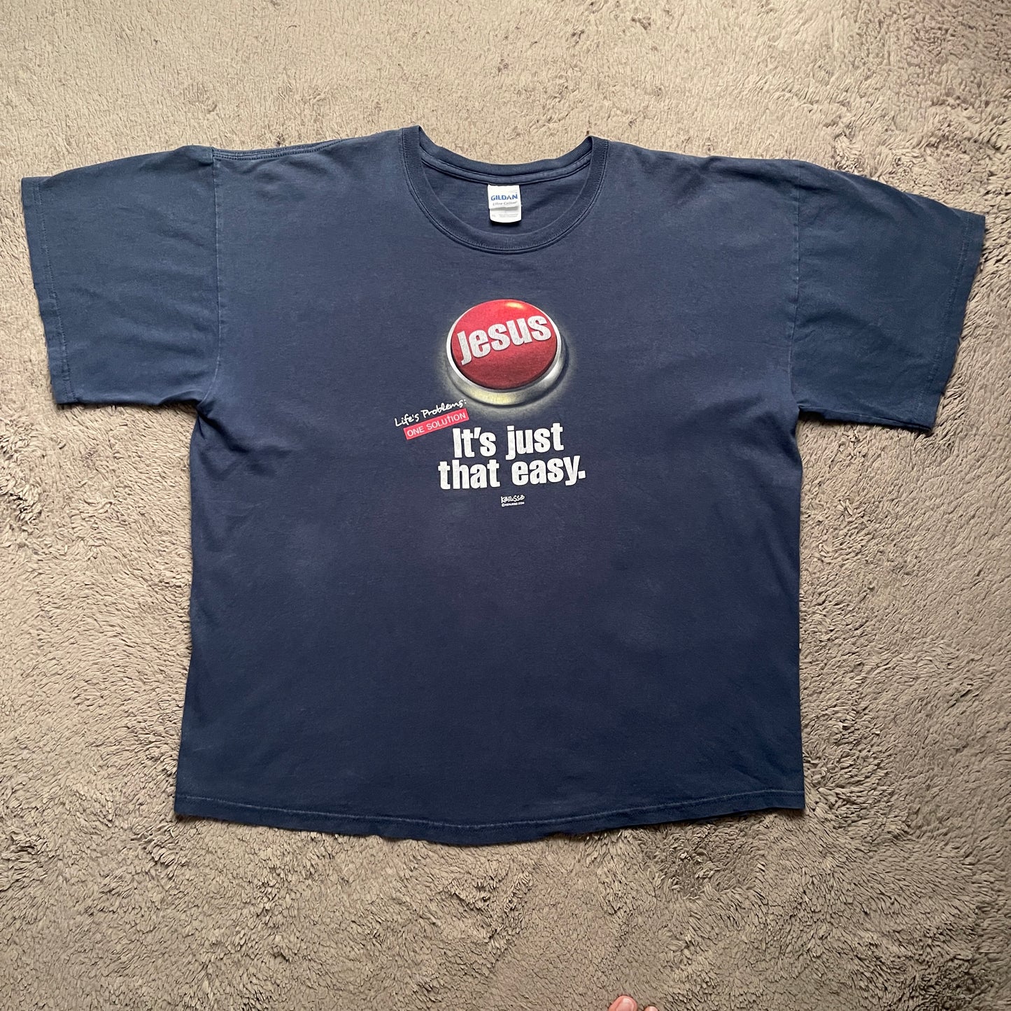 'Life's Problems: One Solution' Jesus Tee (XL)