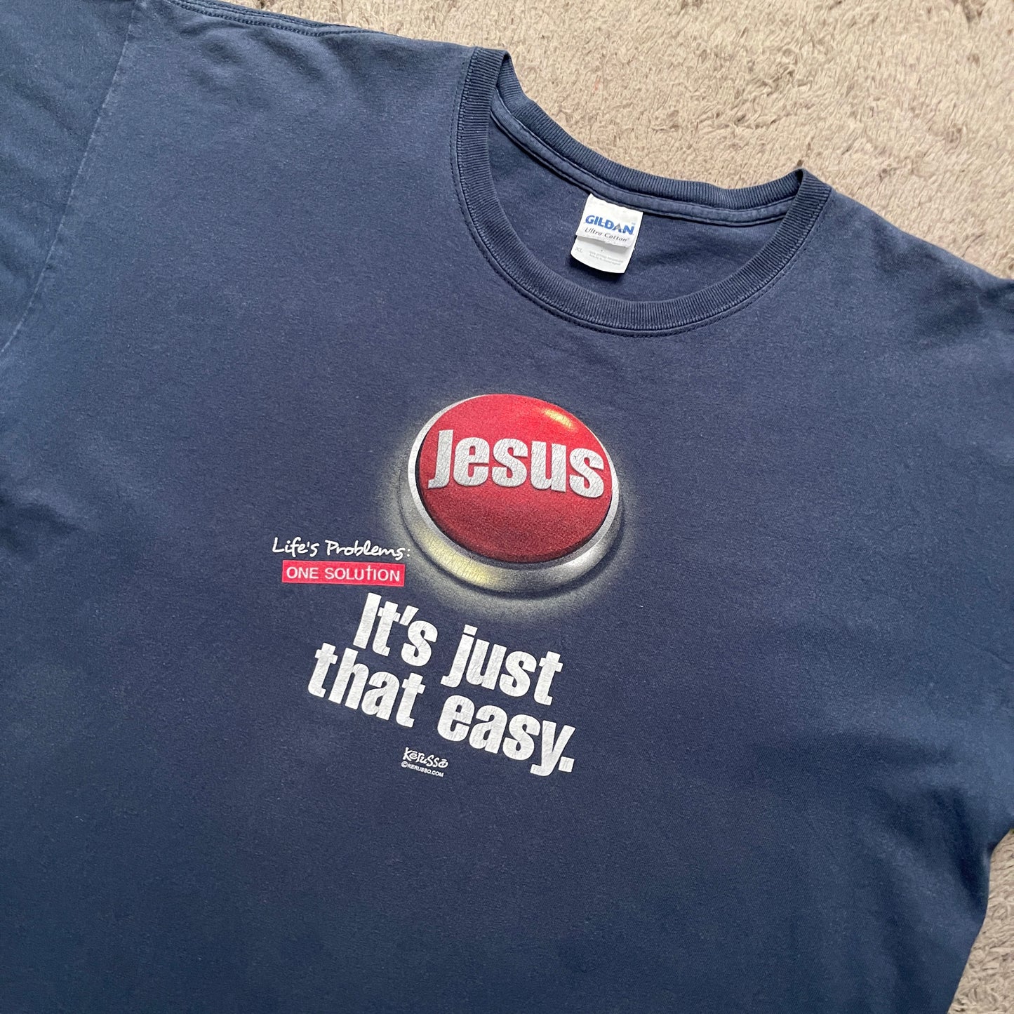 'Life's Problems: One Solution' Jesus Tee (XL)
