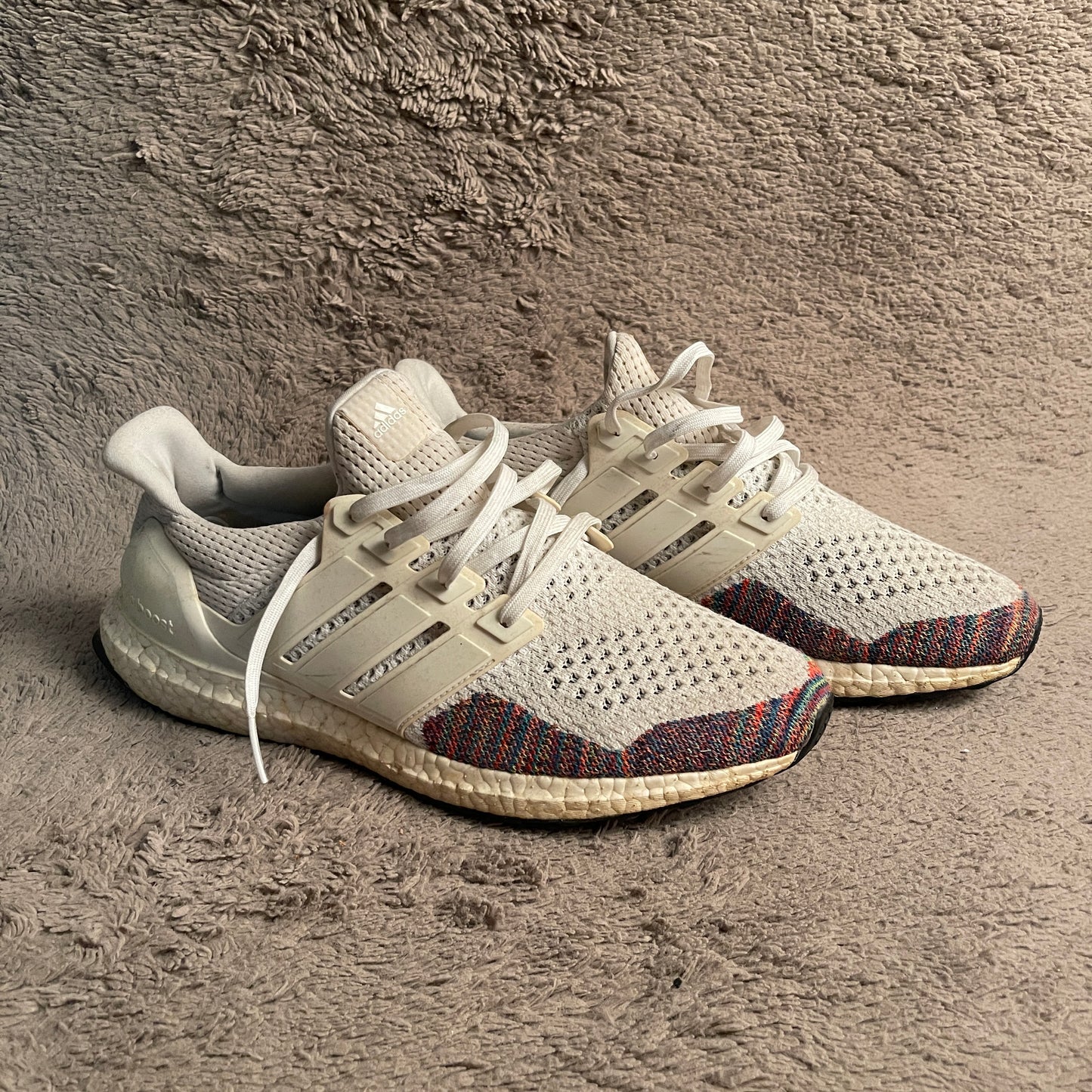 Adidas UltraBoost 1.0 Retro White Multicolor Sneakers (US 11 / UK11)