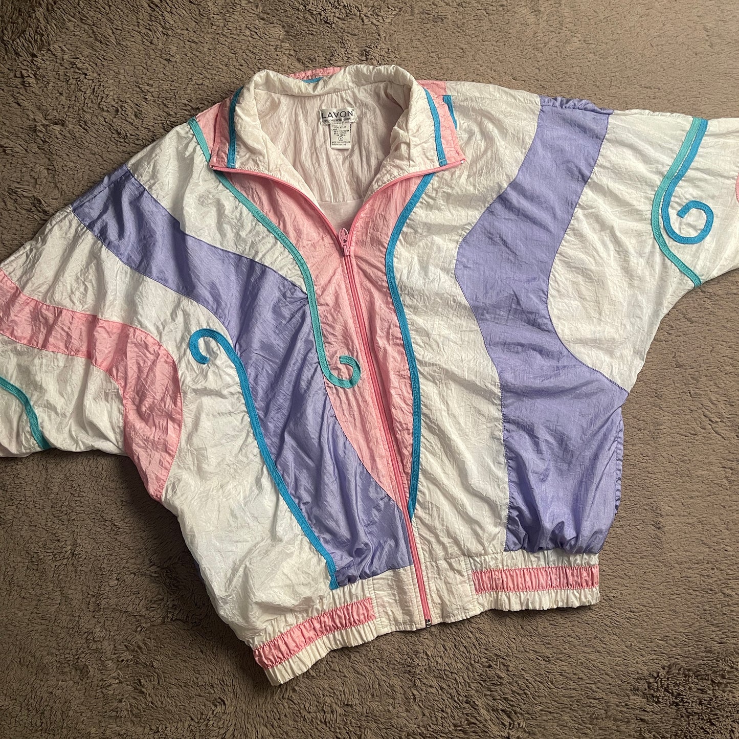 Lavon Multicolor Windbreaker Jacket (L)