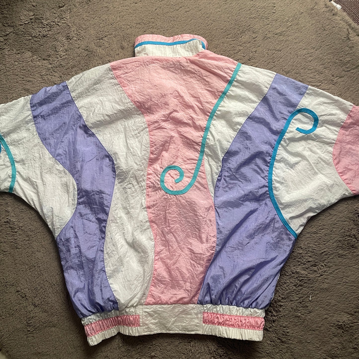 Lavon Multicolor Windbreaker Jacket (L)