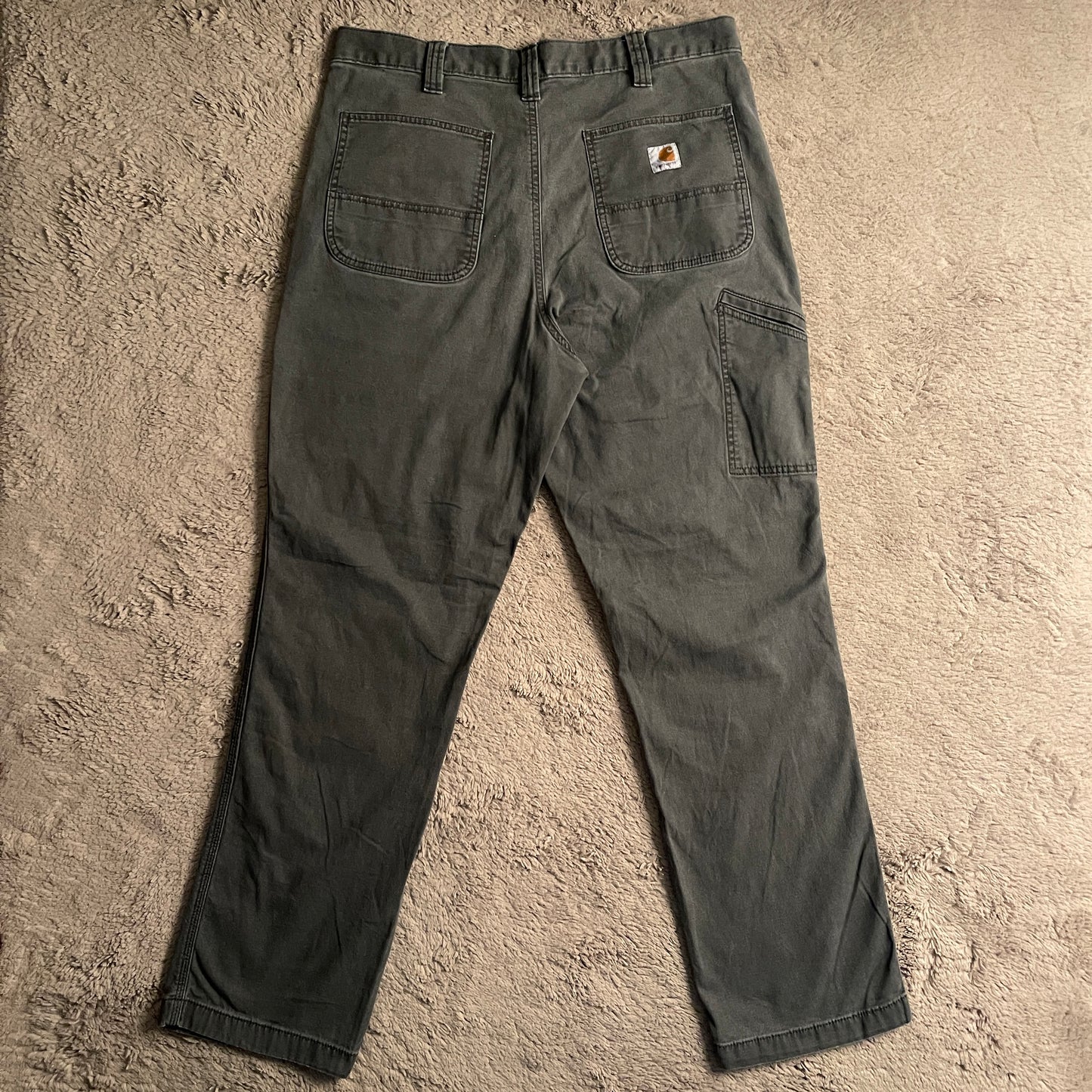 Dark Grey Carhartt Relaxed Fit Pants (W34xL43)
