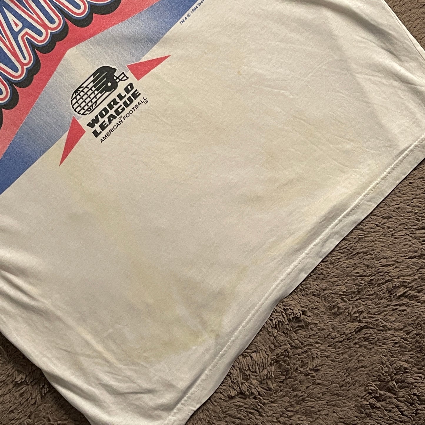 1994 London Monarchs American Football Vintage Tee (2XL)