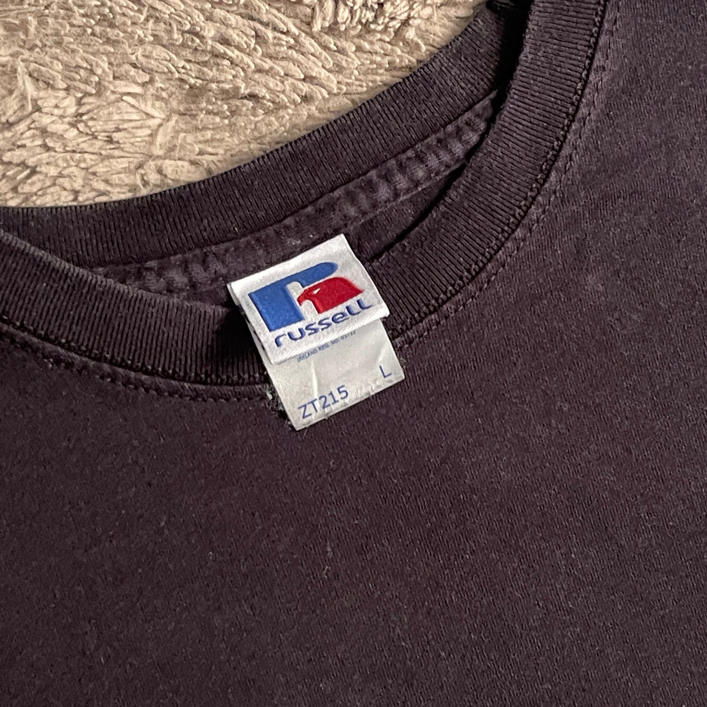 Russell Athletic Plain Black Tee (L)