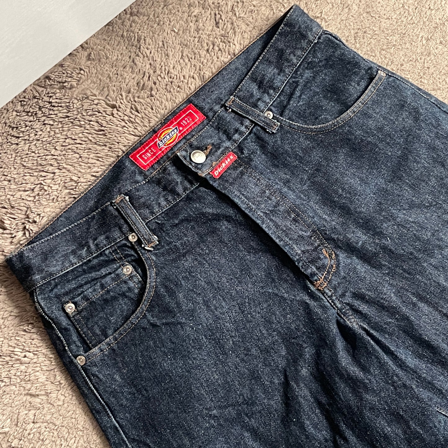 Dickies Dark Washed Denim Pants (W34)
