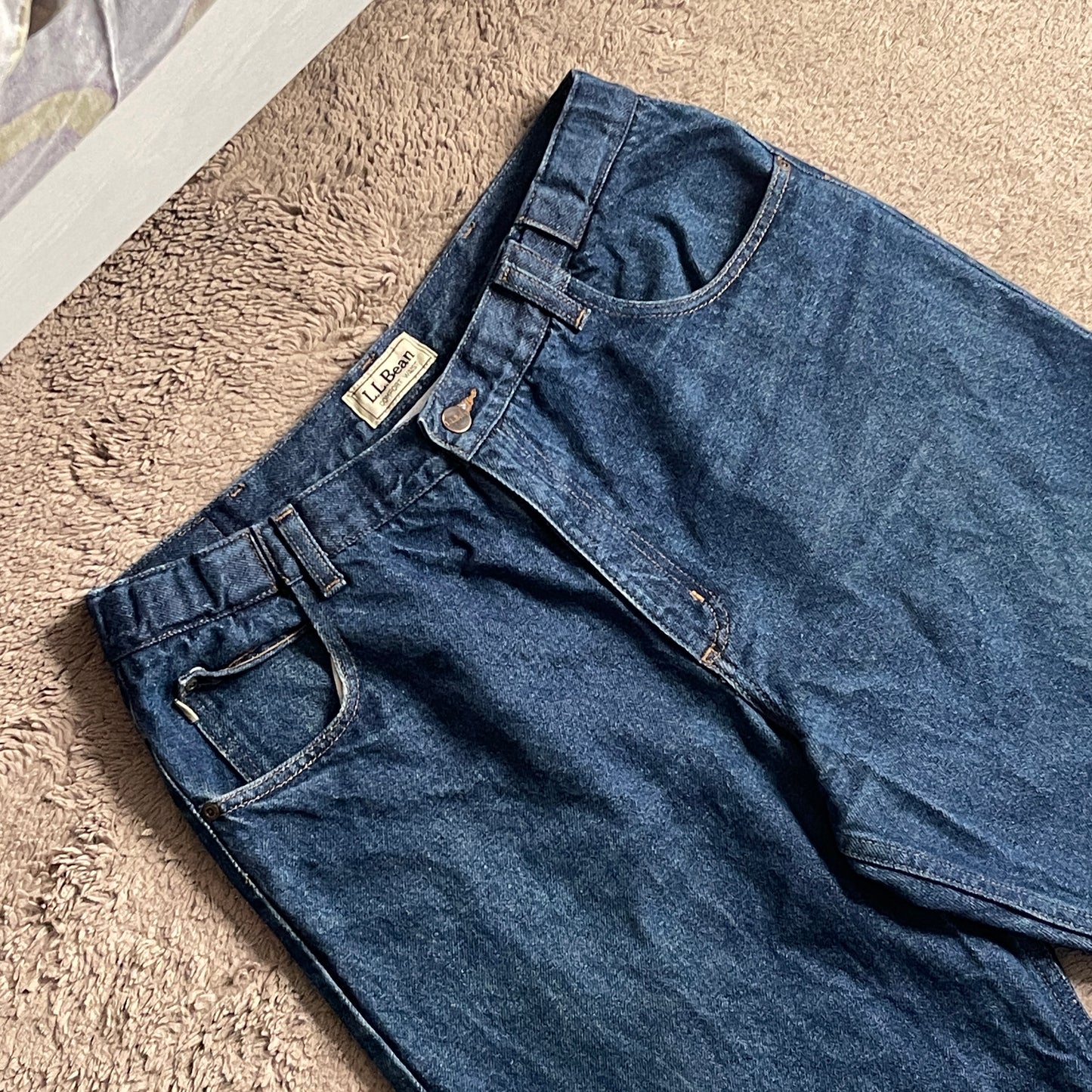 L.L. Bean Straight Cut Denim Pants (W34)