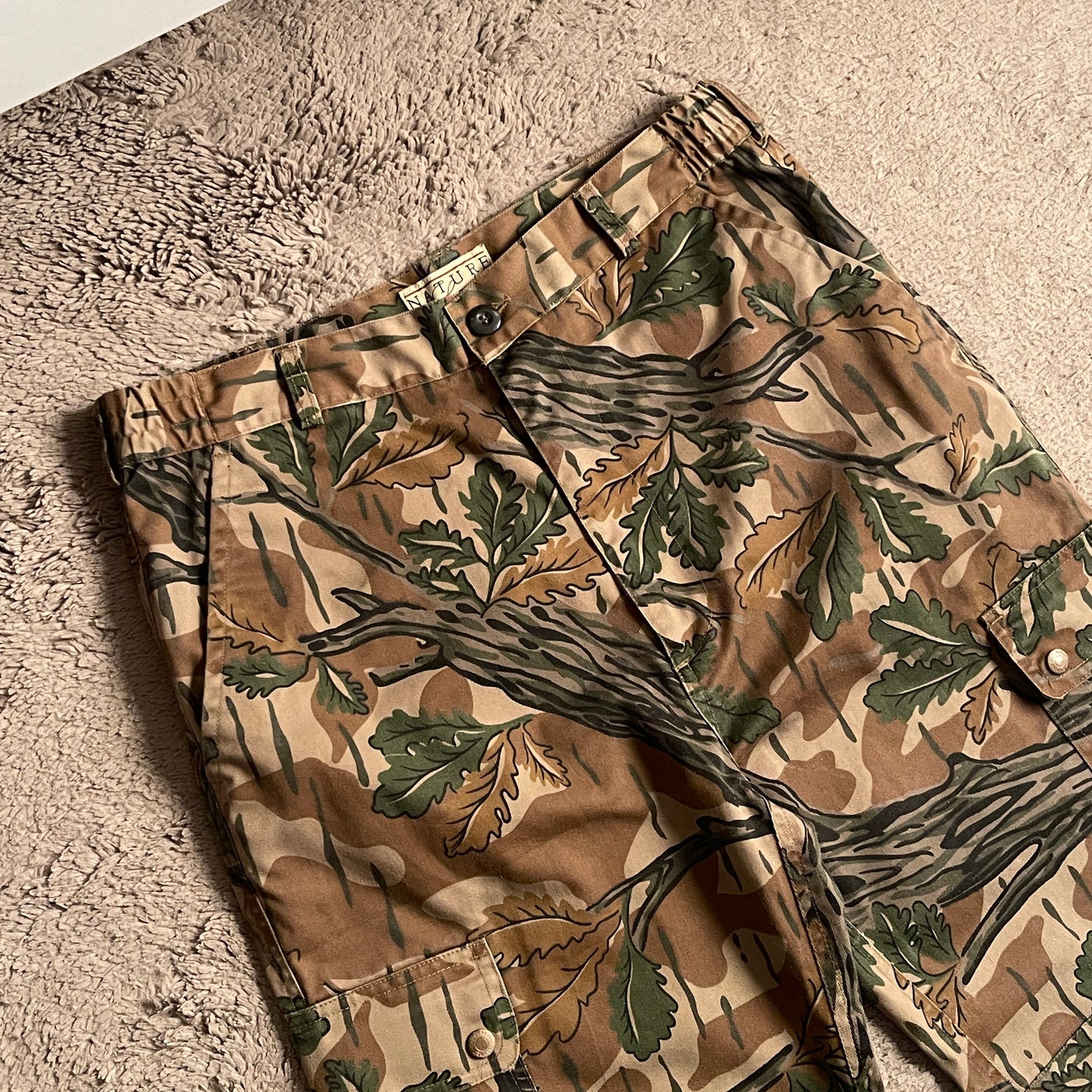 Nature Land Cargo Pants with Drawstring (W28-30)