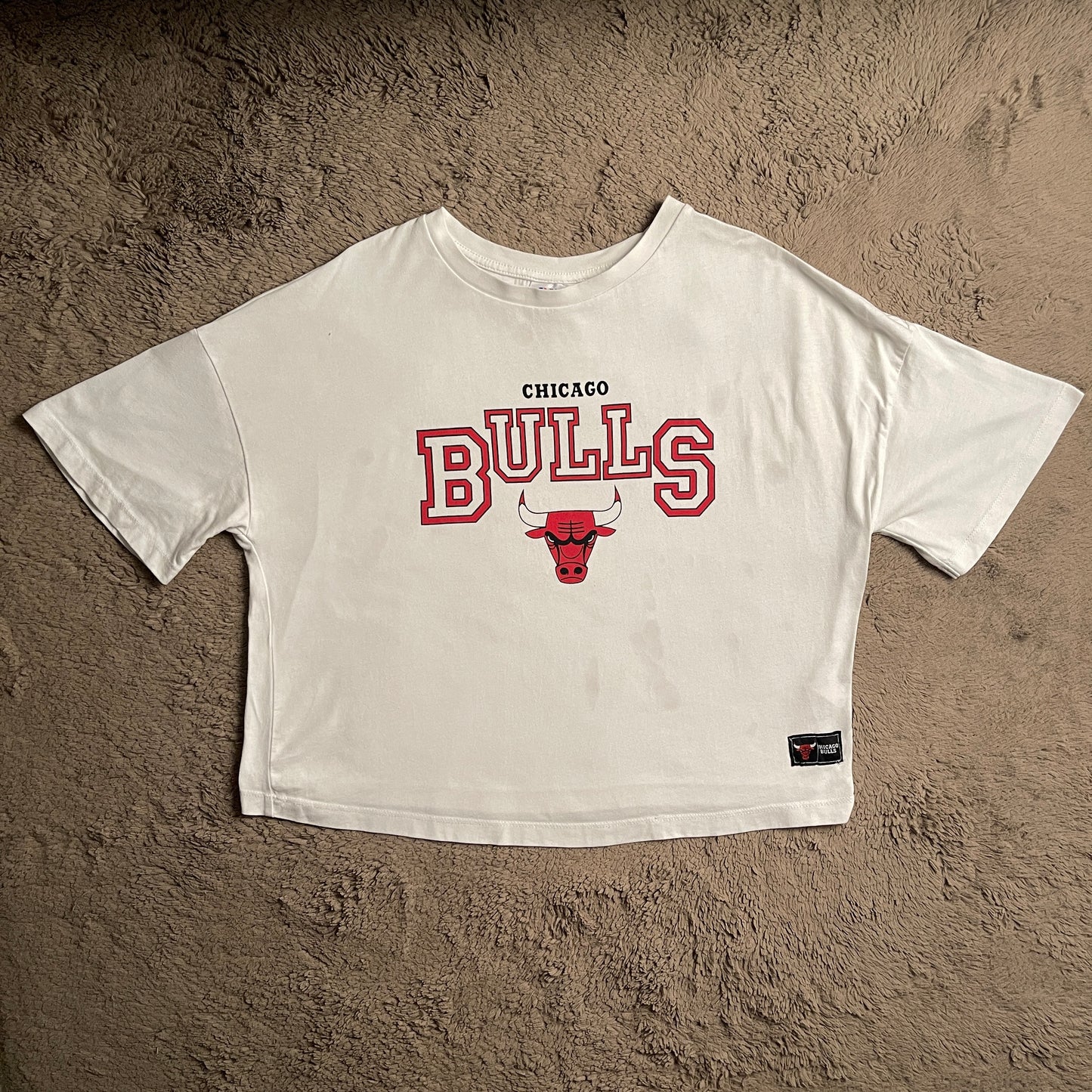 NBA Chicago Bulls Cropped Tee (L)