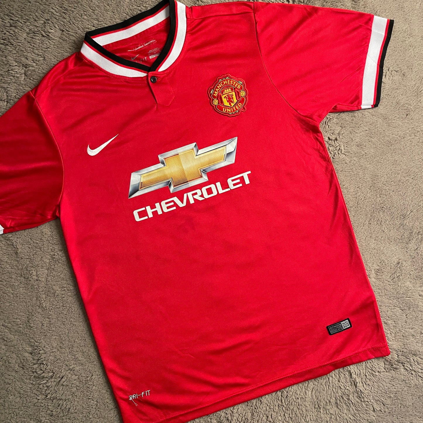 Manchester United 2014-15 Nike Home Premier League Football Jersey (XL)