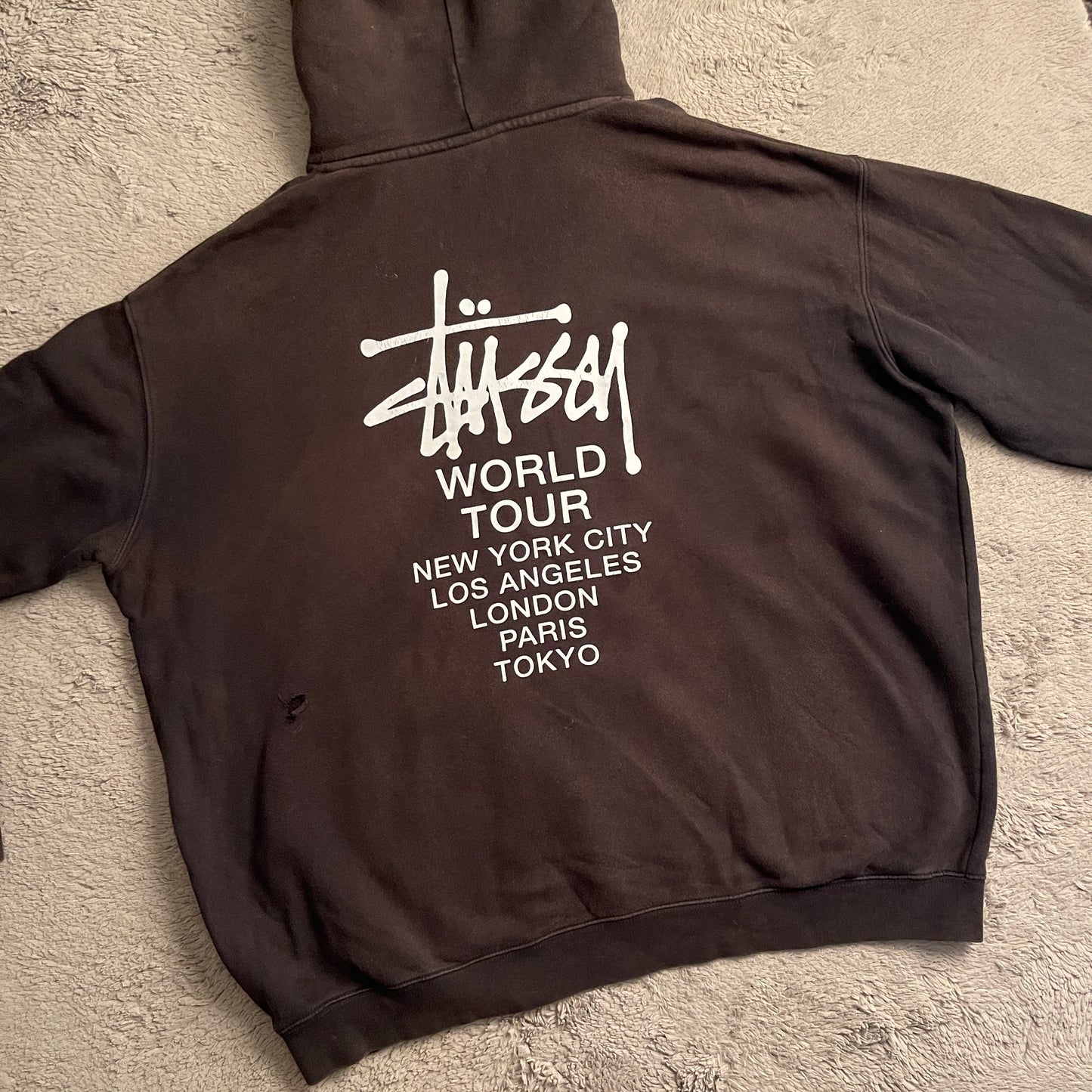 Stussy World Tour Hoodie (L)