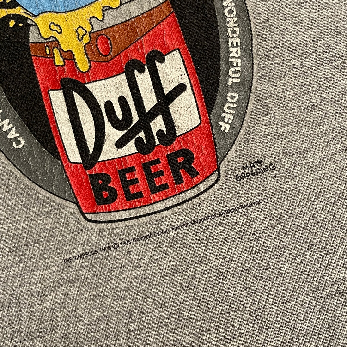 1998 The Simpsons "Get Duffed" Vintage Tee (L)