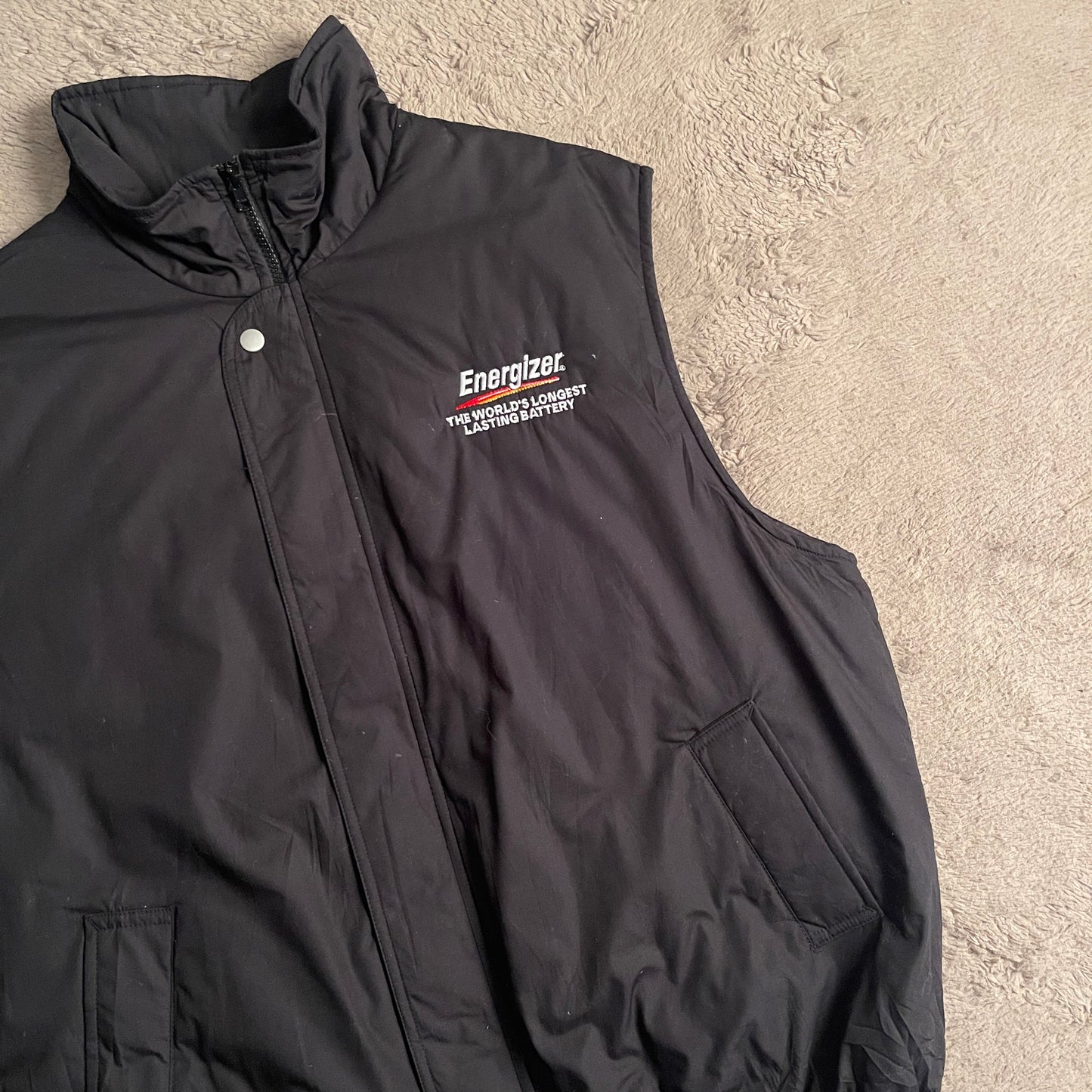 Vintage Energizer Puffer Vest (L)