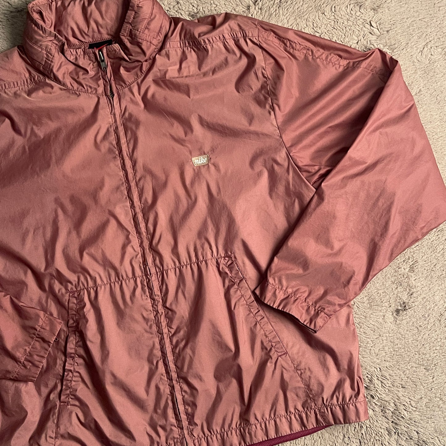 Nike Dusty Pink Windbreaker Jacket (M)