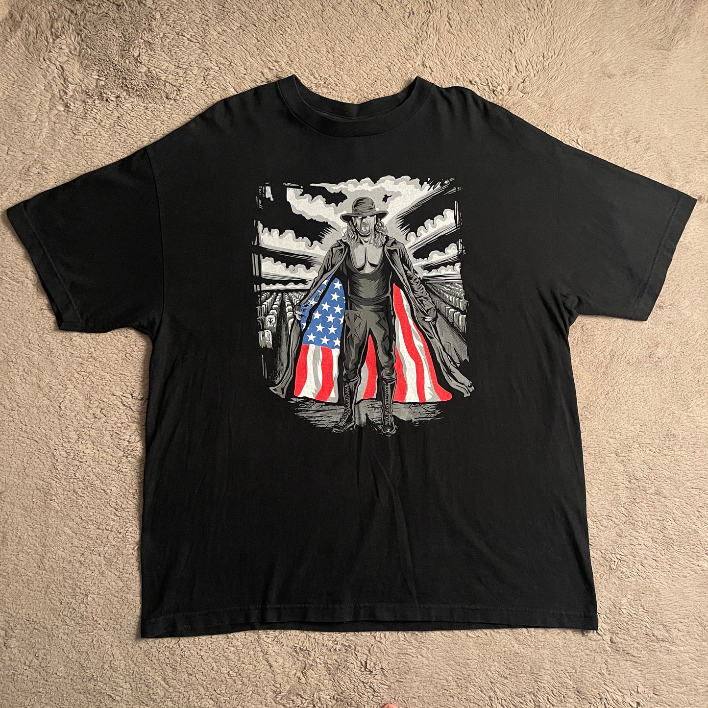 2017 WWE Undertaker "I Respect USA Flag" Tee (2XL)