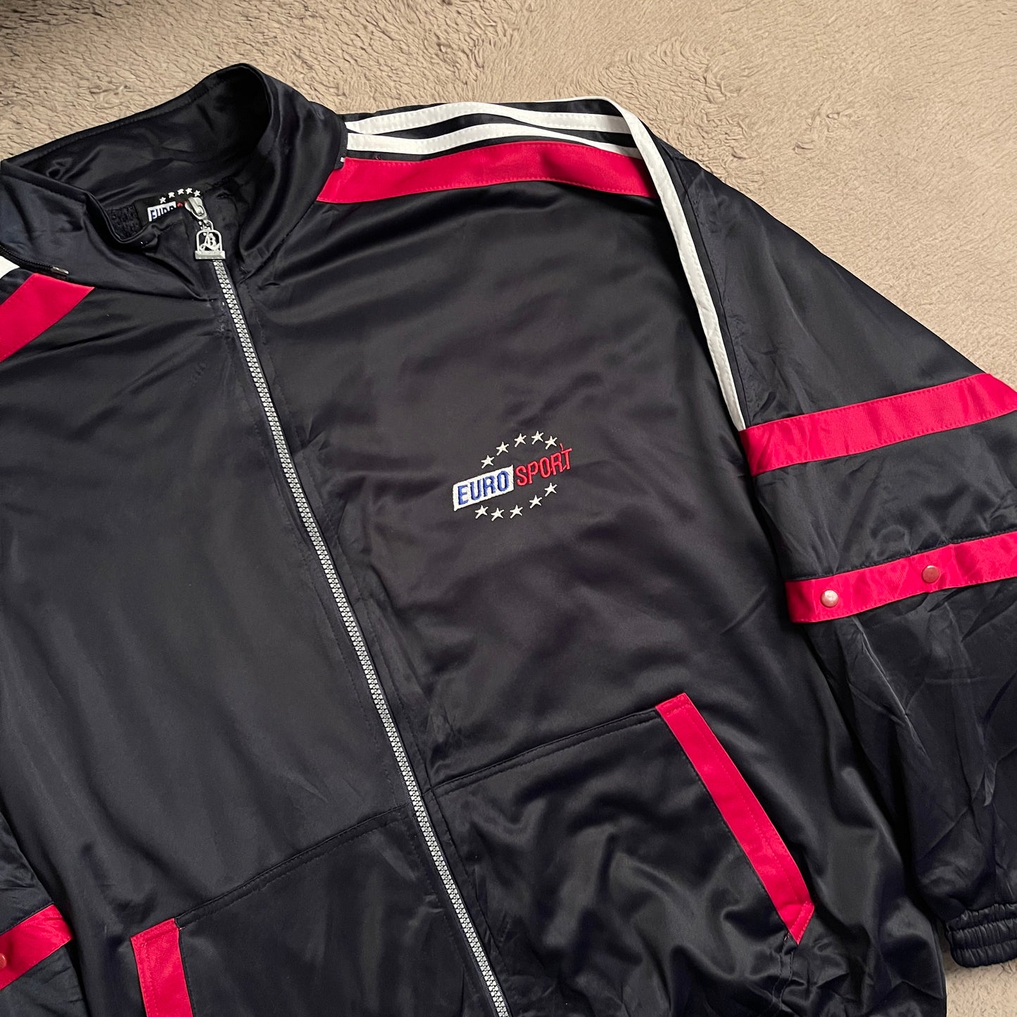 Vintage Euro Sport Windbreaker Jacket (2XL)