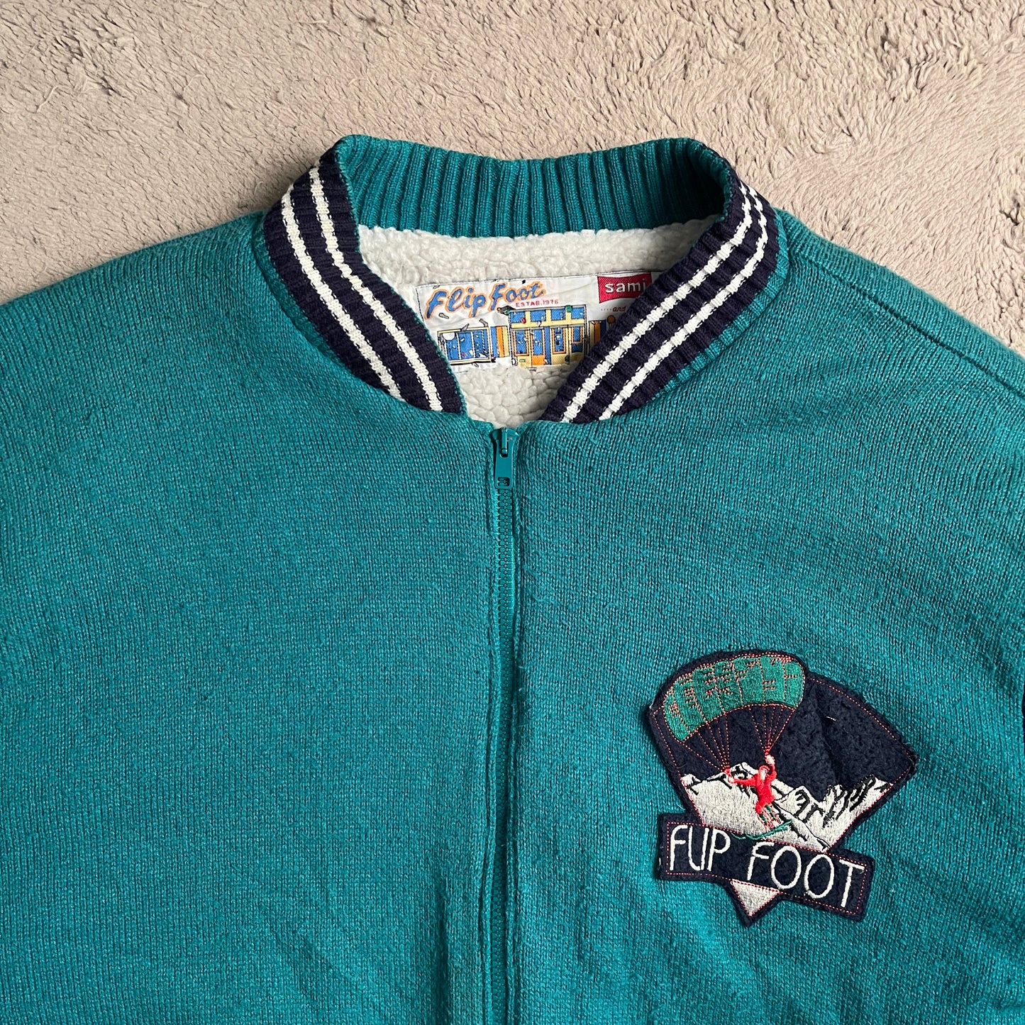 Flip Foot Varsity Wool Jacket (L)