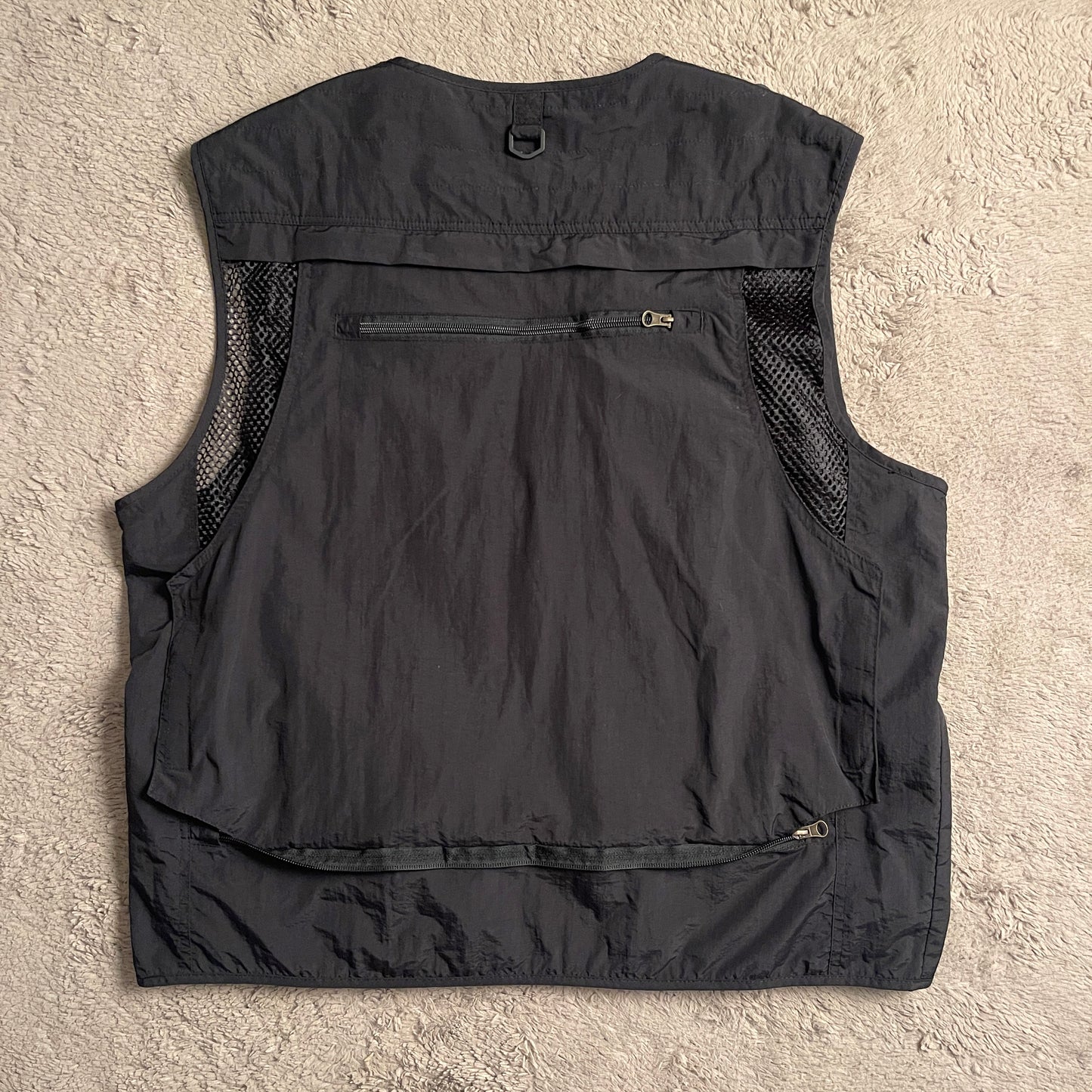 Black Tactical Cargo Vest (L)