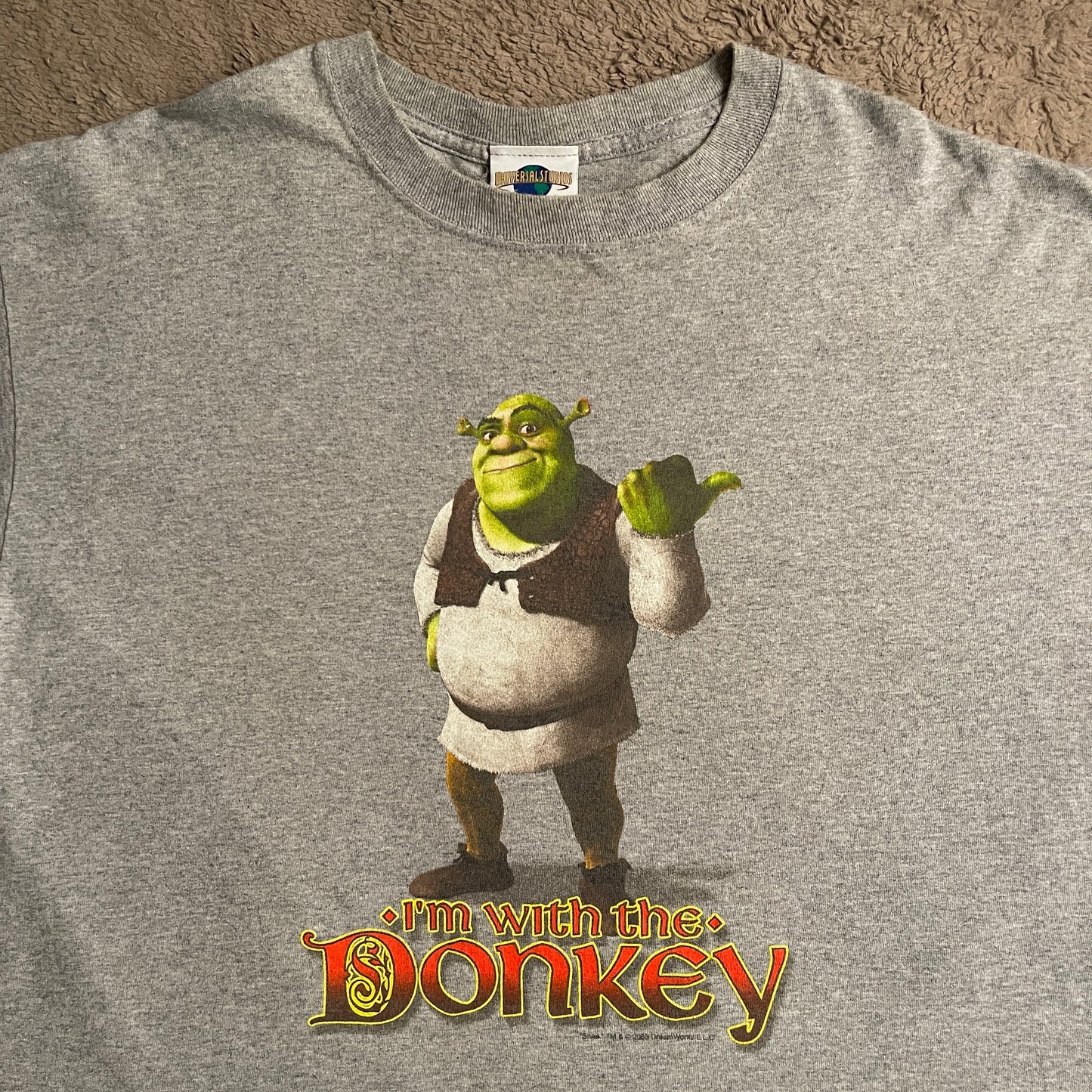 Vintage 2003 Universal Studios Dreamworks Shrek Movie Tee (XL)
