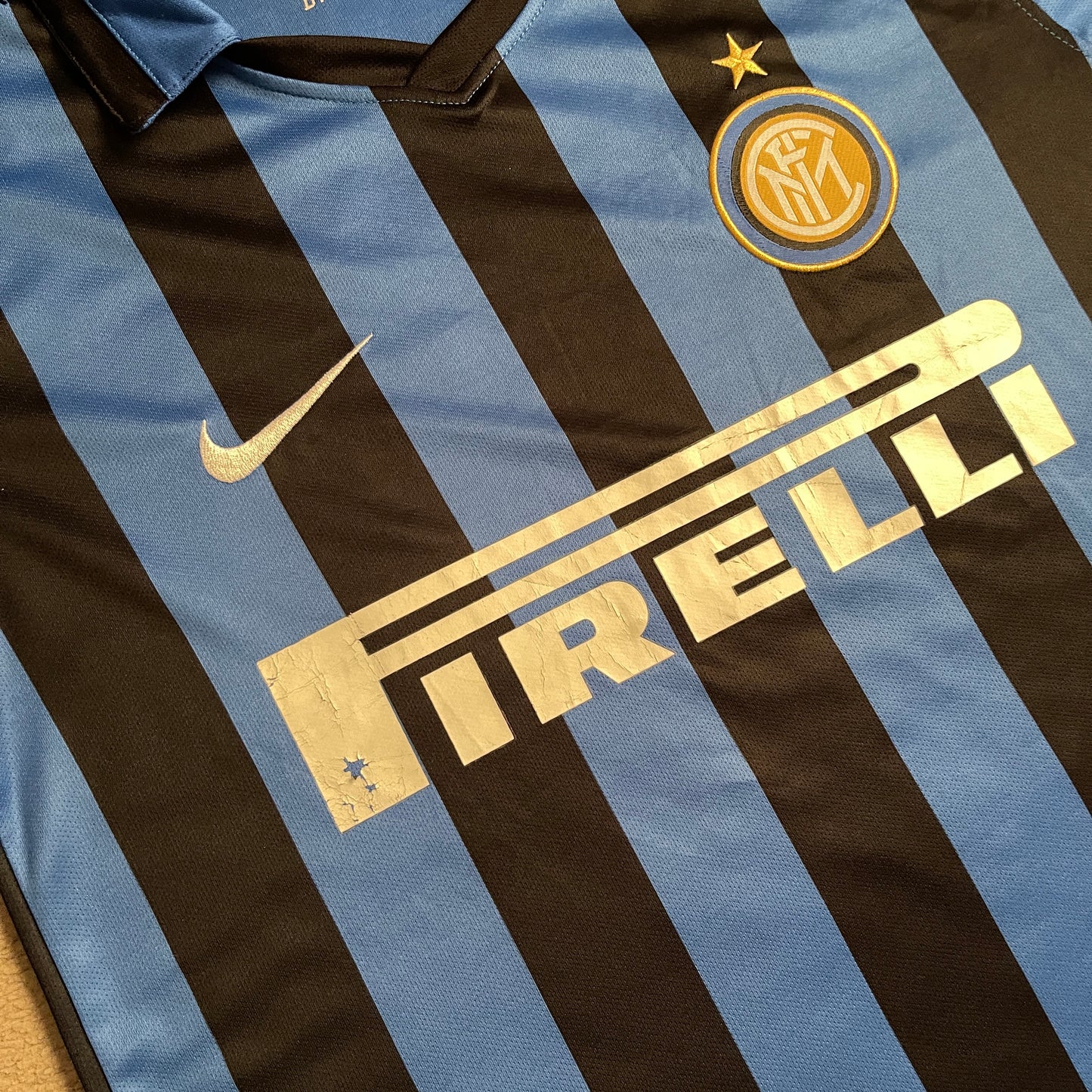 2015/16 Inter Milan Home #27 Davide Santon Football Jersey Shirt (M)