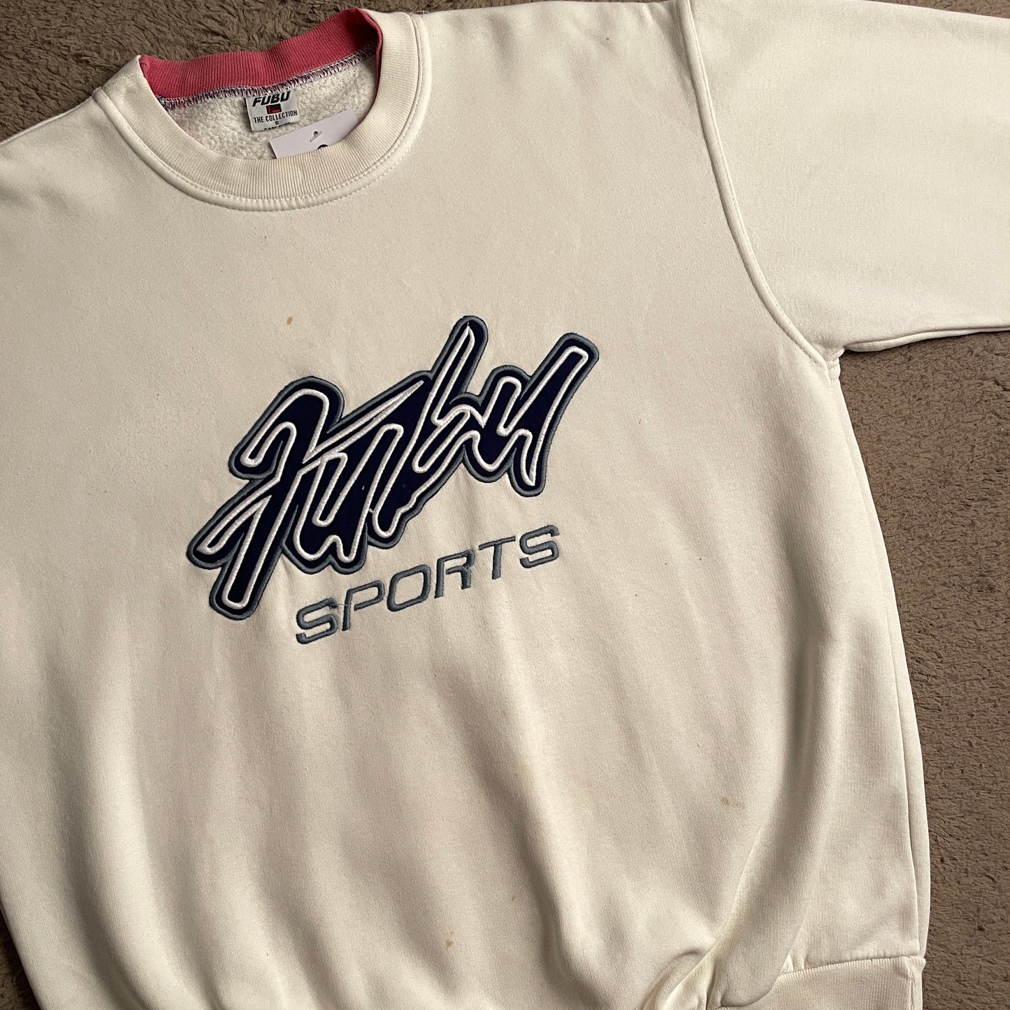 90's FUBU Cream Crewneck (M)