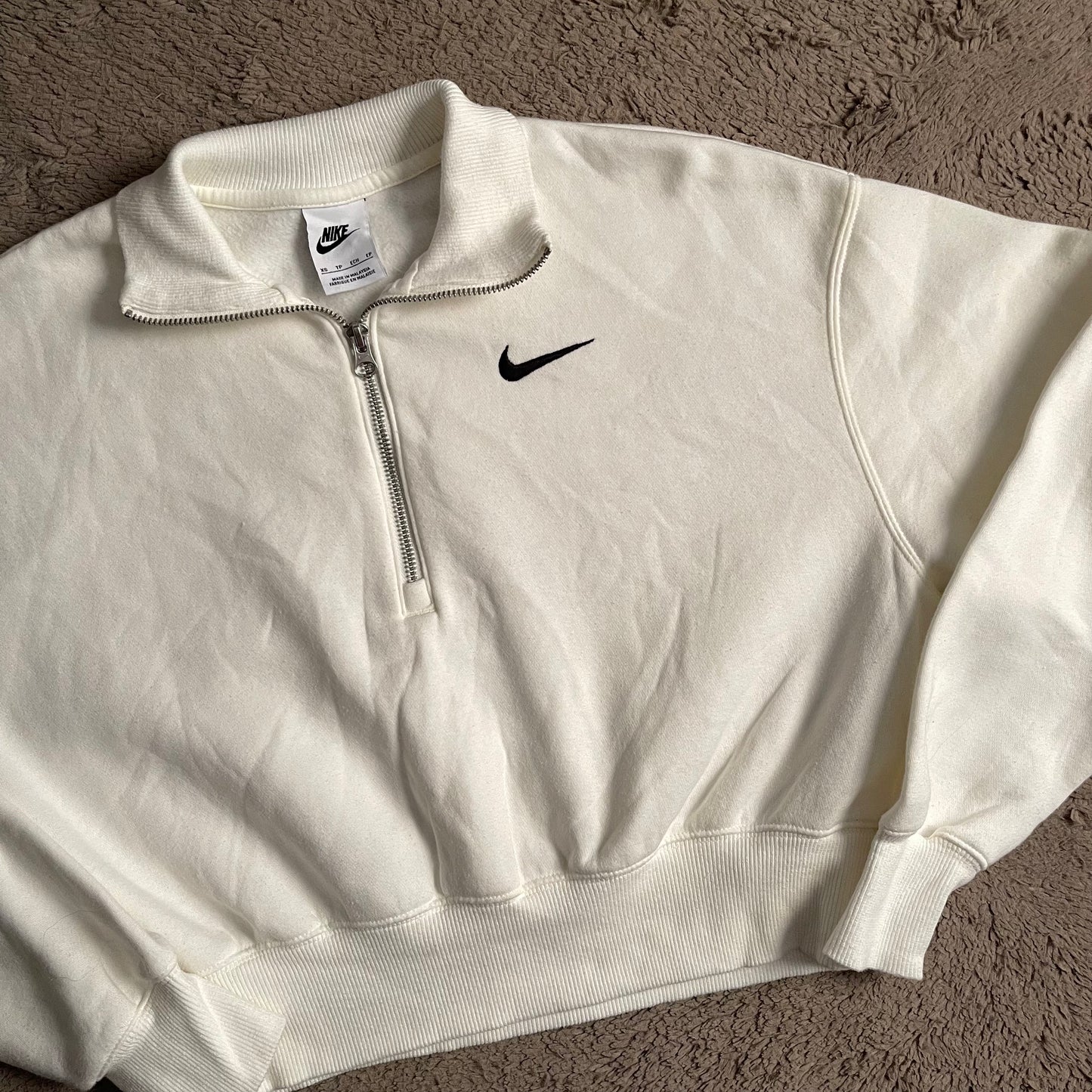 Women's Nike Crop Half-Zip Crewneck (S)