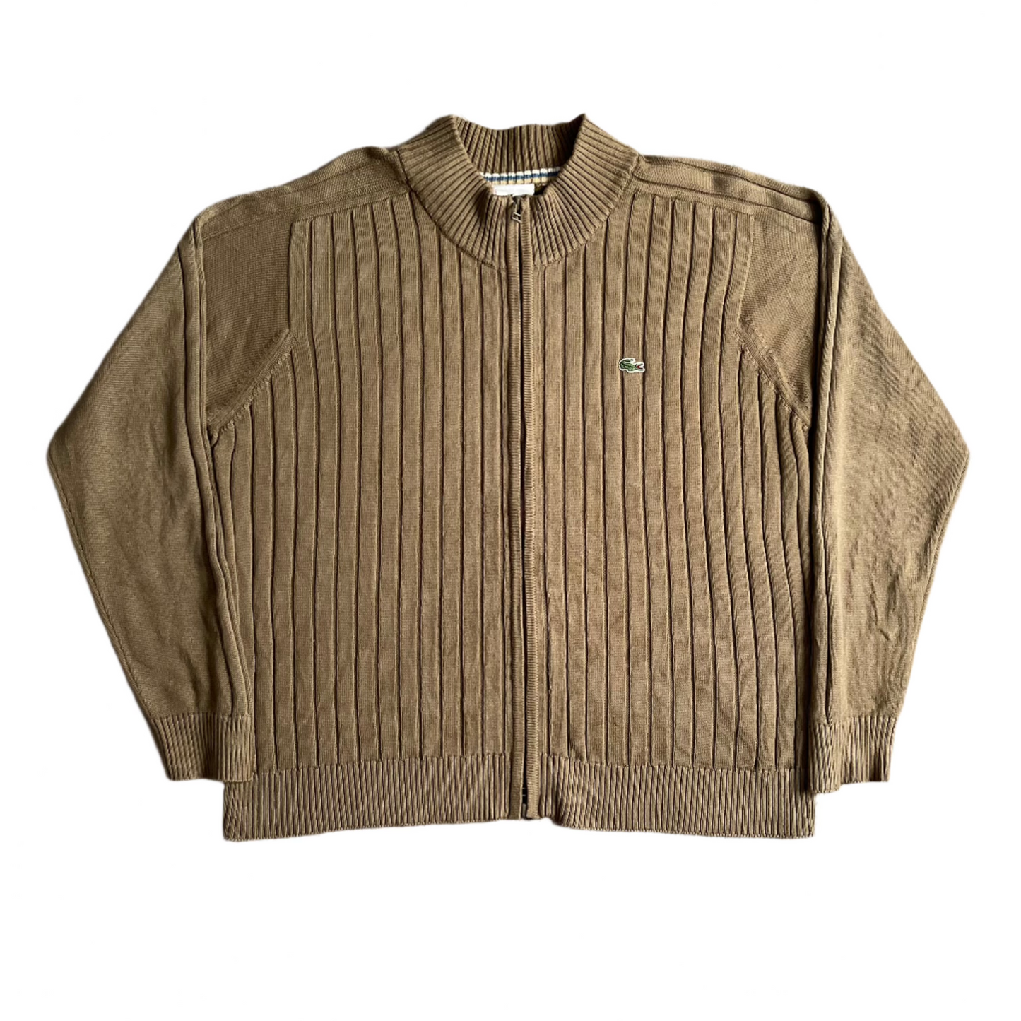 Lacoste Full Zip-Up Knitted Cardigan Jacket (L)