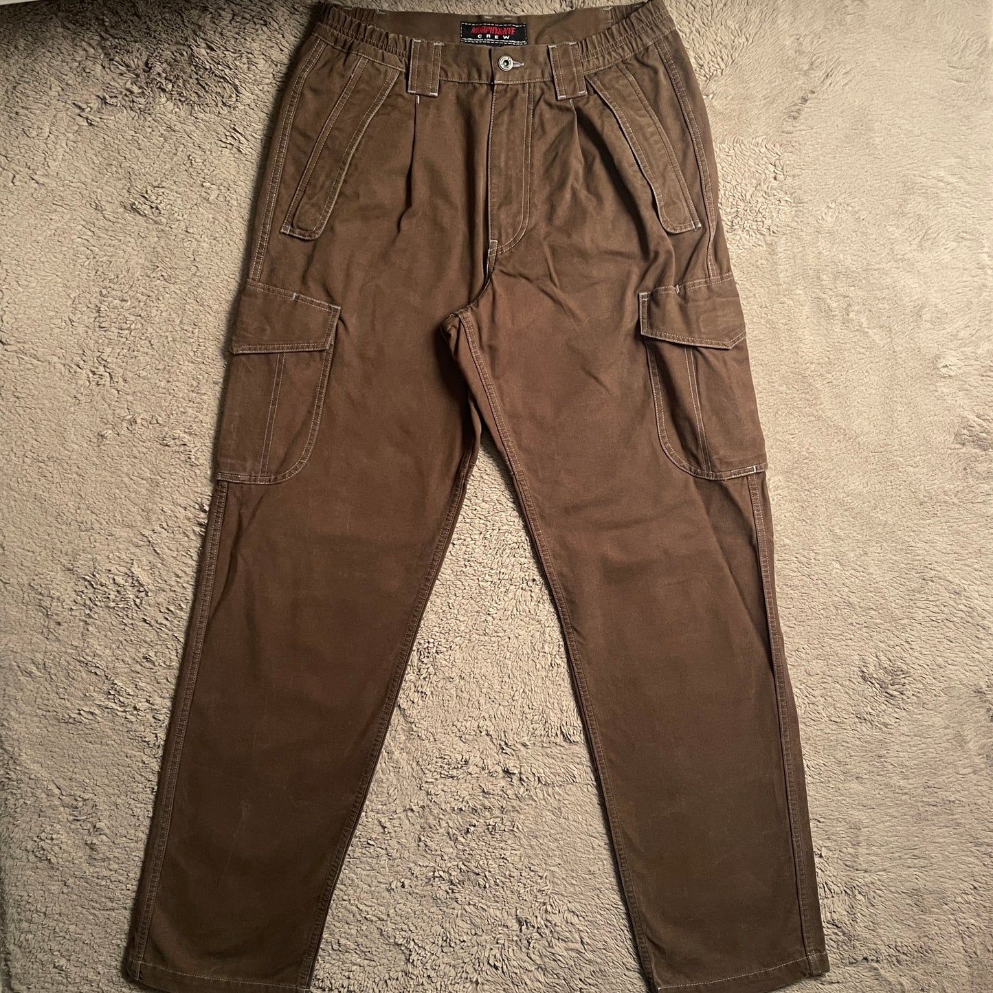 Murphy & NYE Crew Chocolate Brown Cargo Pants (W30)