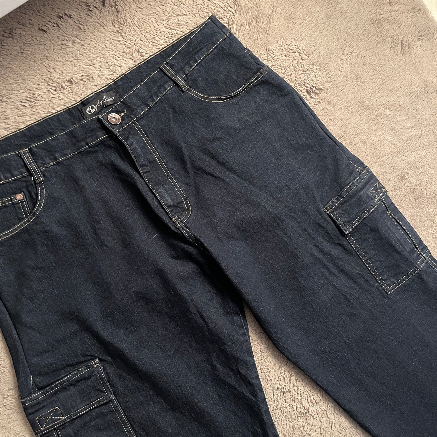 Novilunio Wide Leg Cargo Pants (W36-38)