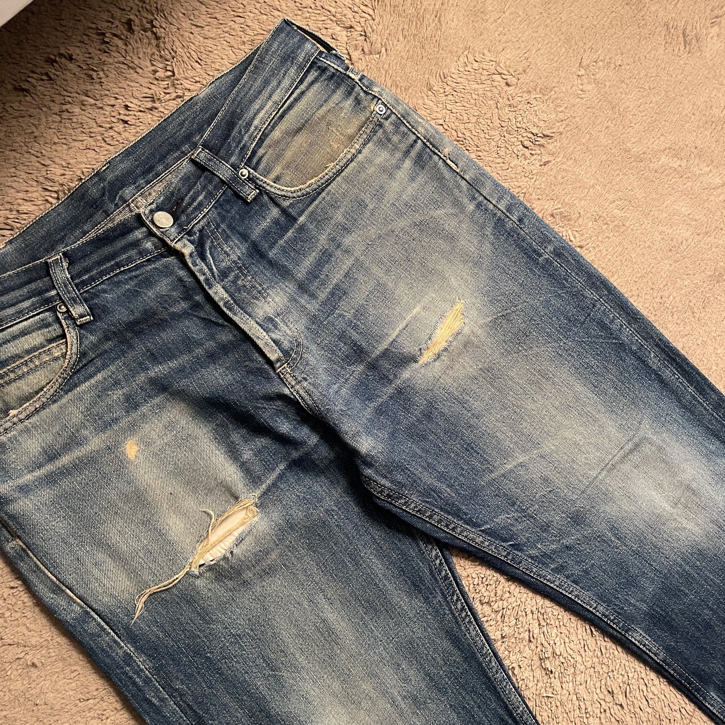 Carhartt Ripped Denim Pants (W32)