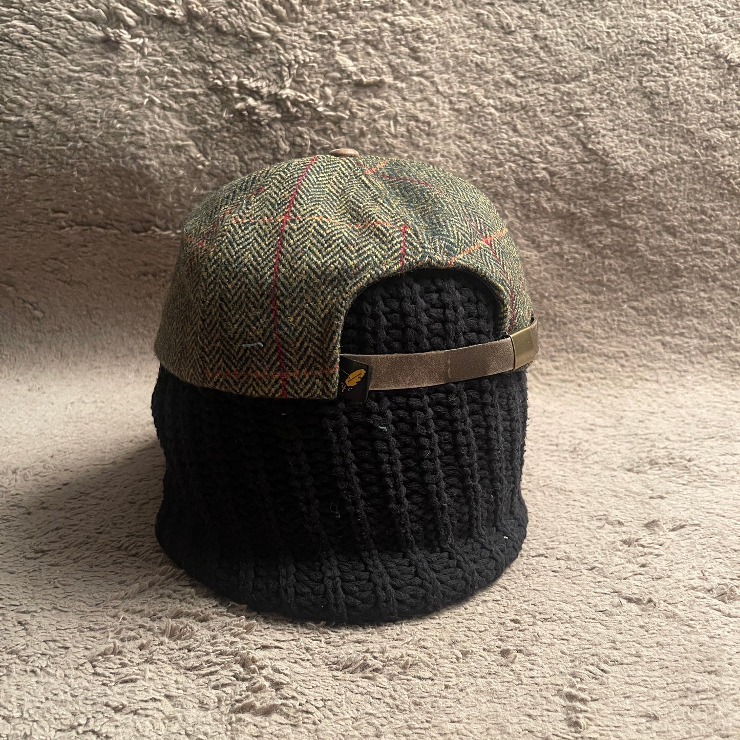Tweed Suede Baseball Hat