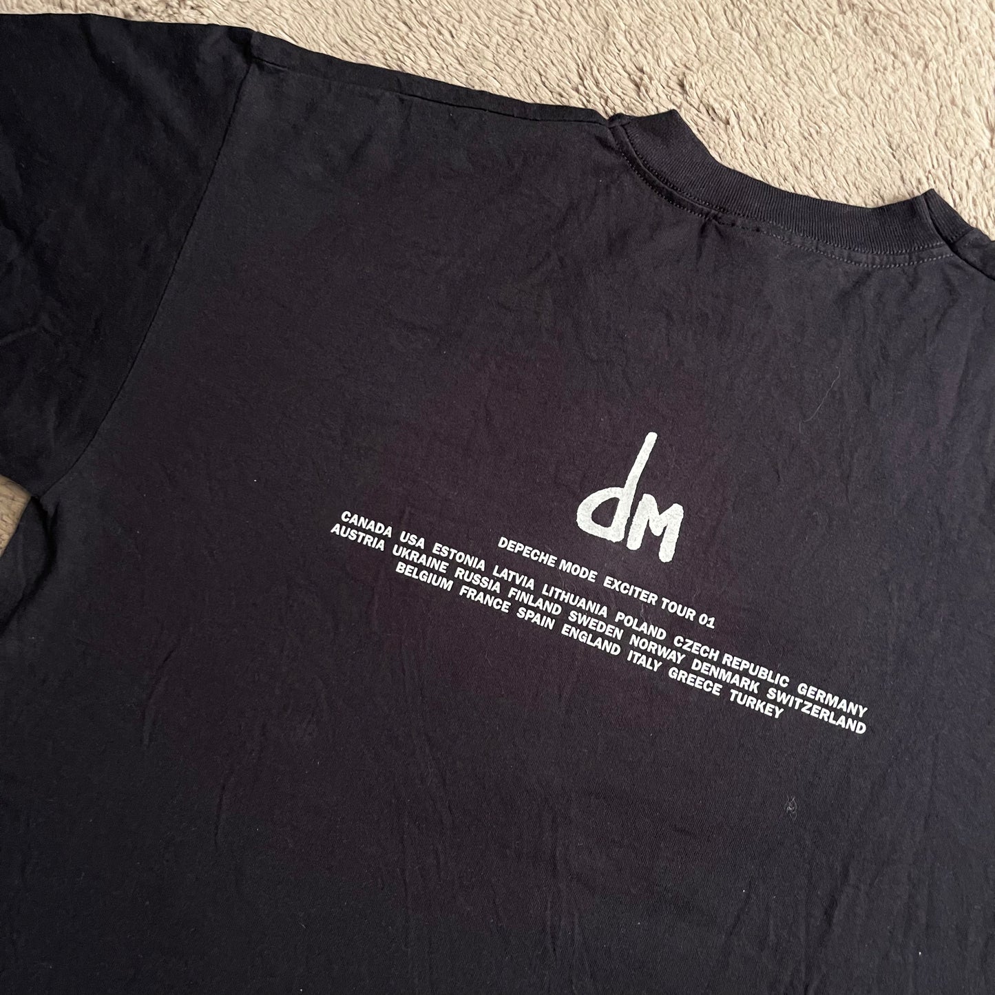 2001 Depeche Mode Exciter Vintage Tour Tee (XL)