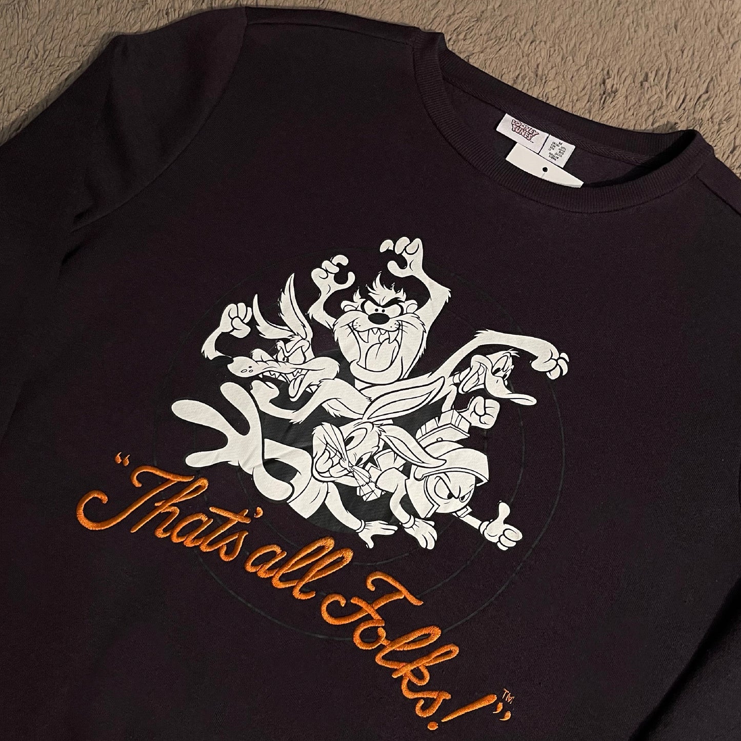 Looney Tunes Embroidered Crewneck (M)
