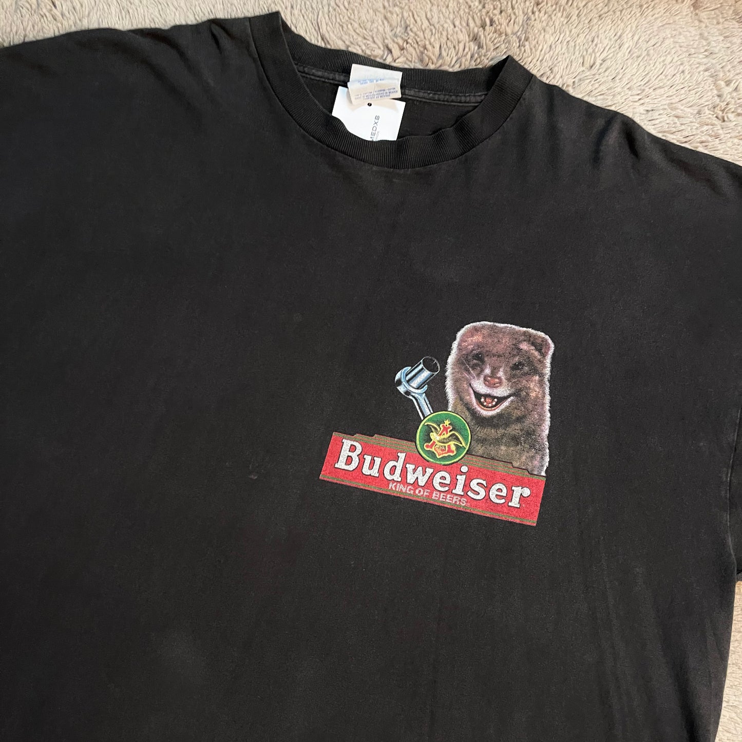 Vintage 1998 Budweiser The Ferret & Lizard Tee (2XL)