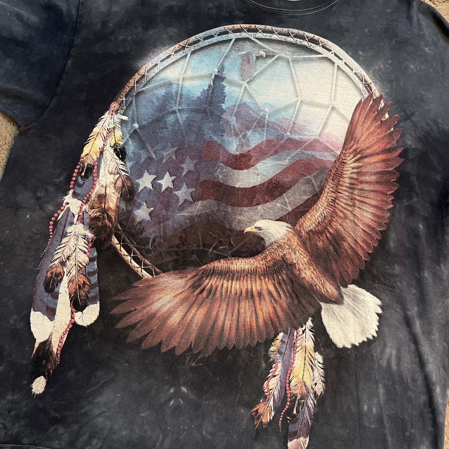 Tie-dye U.S.A. Eagle Mega Print Tee (XL)
