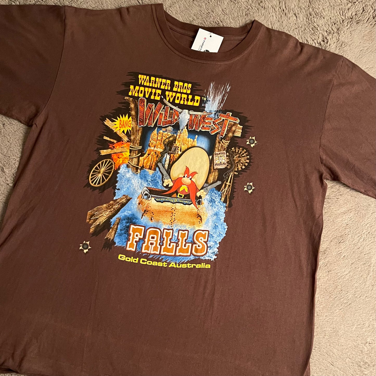 Yosemite Sam's Wild West Falls Movie Tee (2XL)