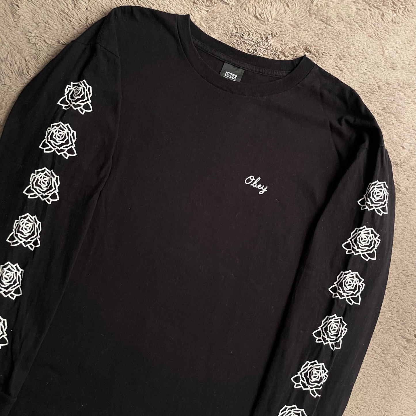 OBEY Roses Long Sleeve Shirt (M)