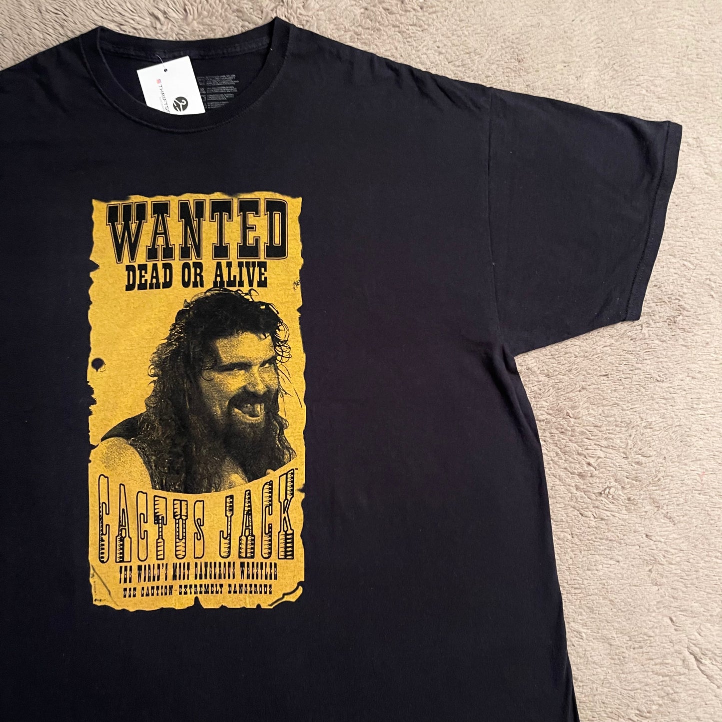 WWE Cactus Jack "Wanted" Graphic Tee (XL)