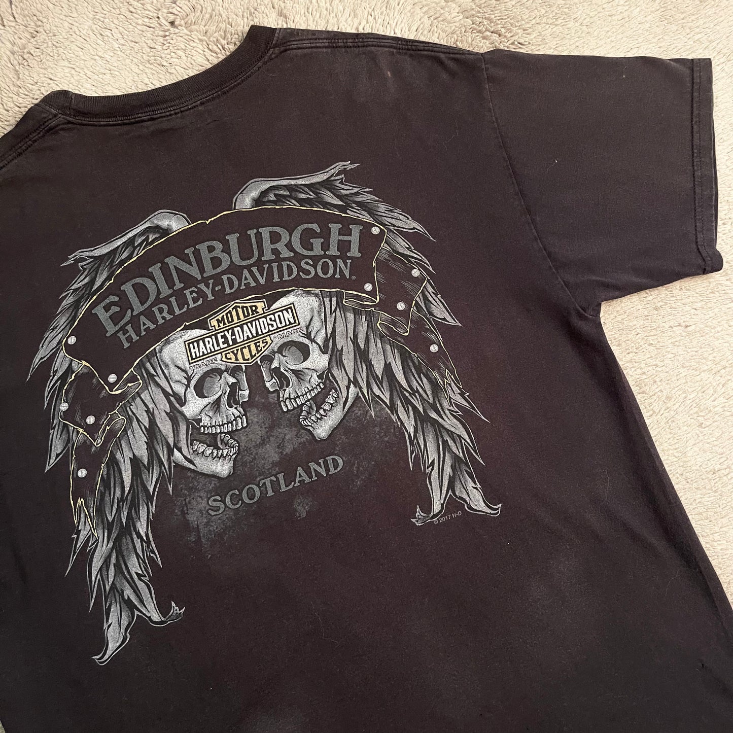 Harley Davidson Scotland Skull Tee (L)