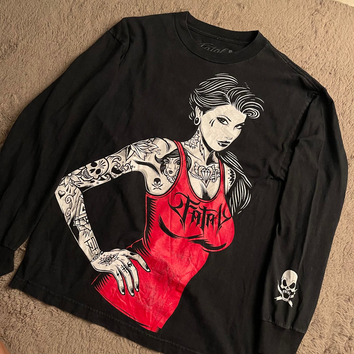 Mexican Chola Fatal Vintage Long Sleeves Shirt (M)