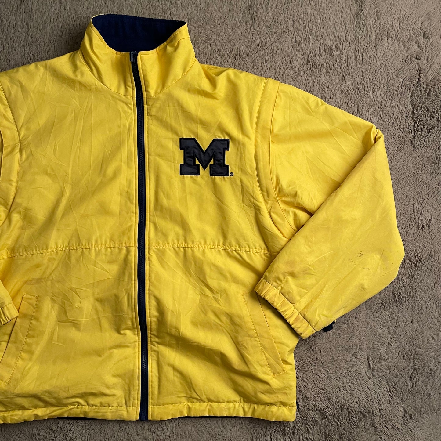MICH Michigan Wolverines 4-Way Reversible Jacket/Vest (L)